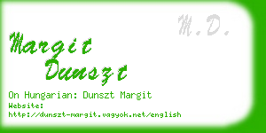 margit dunszt business card